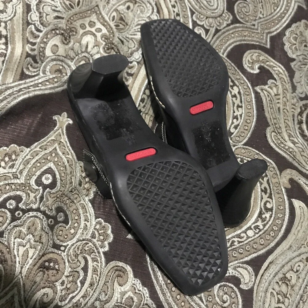 Aerosoles Sugar Snap Womens Mules Slip On Leather Black Size 5.5M Beautiful